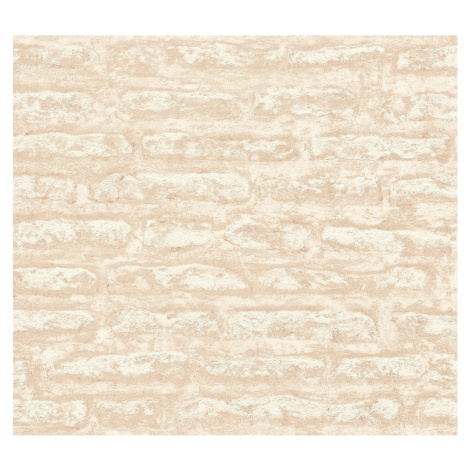 A. S. Creation Vliesová tapeta Attractive Kamenná zeď, béžovo-bílá AS-Création