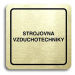 Accept Piktogram "strojovna vzduchotechniky II" (80 × 80 mm) (zlatá tabulka - černý tisk)