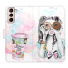 iSaprio flip pouzdro Donut Worry Girl pro Samsung Galaxy S21