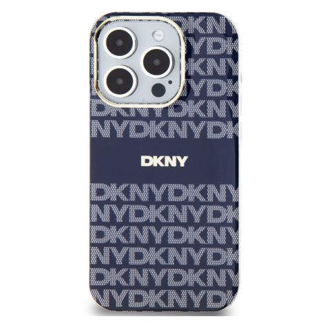 Zadní kryt DKNY PC/TPU Repeat Pattern Tonal Stripe Magsafe pro Apple iPhone 13 Pro Max, modrá