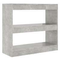 Shumee dělící stěna betonově šedá 80×30×72 cm, 811695