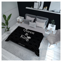 Detexpol Luxusní přehoz na postel 220x240 cm - Queen and King černá