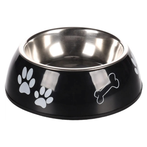 Flamingo 2v1 černá | Nerezová miska