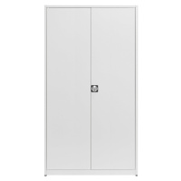 mauser Univerzální skříň, extra vysoká, v x š x h 2200 x 1200 x 420 mm, světle šedá