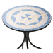 PALAZZO Stůl s mozaikou - modrá/krémová