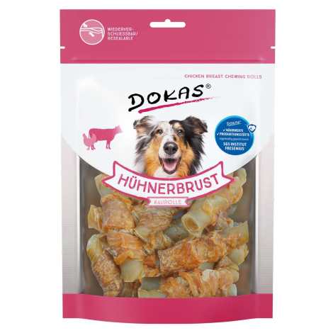 Dokas žvýkací rolka pro psy s kuřecími prsy 2 × 250 g