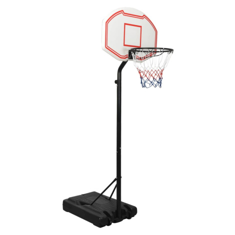 vidaXL Basketbalový koš bílý 237–307 cm polyethylen