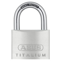ABUS Visací zámek s cylindrickou vložkou, 64TI/60 Lock-Tag, bal.j. 6 ks, stříbrná
