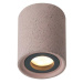 ACA Lighting stropní svítidlo 1XGU10 červený beton D8,5XH10CM MONTE MK141S10R