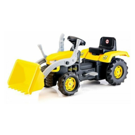 Dolu Šlapací traktor s rypadlem, žlutá, 53 x 113 x 45 cm