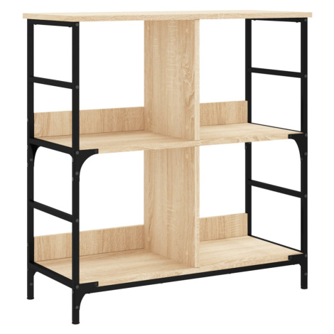 vidaXL Knihovna dub sonoma 78,5 x 33 x 82 cm kompozitní dřevo