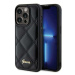 Guess hard obal na iPhone 15 PRO 6.1" Black Quilted Metal Logo