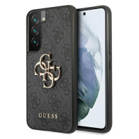 Guess GUHCS22S4GMGGR hard silikonové pouzdro Samsung Galaxy S22 5G grey 4G kovové logo