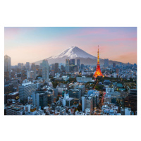 Fotografie Mt. Fuji and Tokyo skyline, Jackyenjoyphotography, (40 x 26.7 cm)