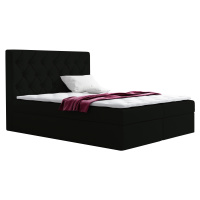 Eka Kontinentální čalouněná postel Elegant - Fresh (90x200 cm) Barva látky - Fresh: Zelenošedá (