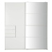 Skříň S Posuvnými Dveřmi Oldenburg Bílá/zrcadlo
