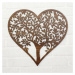 Dřevěný strom na stěnu - Srdce
