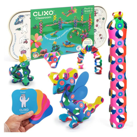 CLIXO - Classroom magnetická stavebnice, 100 kusů