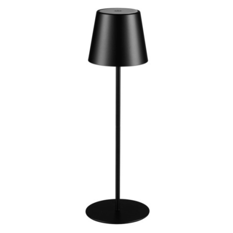 LIVARNO home Aku stolní LED lampa s USB a dotykovým stmívačem (černá)