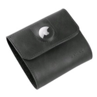 FIXED Kožená peněženka Classic Wallet for AirTag z pravé hovězí kůže černá