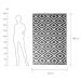COLOUR CLASH Venkovní koberec kosočtverce 180 x 120 cm - černá/bílá