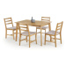 Levný jídelní set H8004 (stůl + 4x židle)