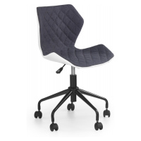 HALMAR Kancelářská židle Dorie šedá/bílá