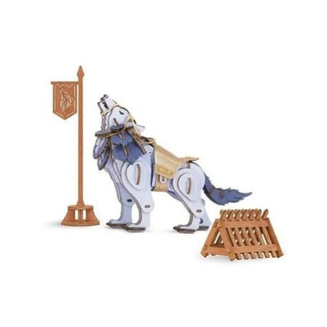 RoboTime 3D Dřevěné puzzle Vlk bojovník - Warrior Wolf