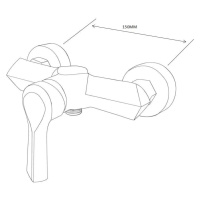 MEXEN Saber sprchová baterie White 72140-20