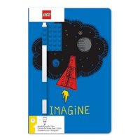 LEGO Stationery Zápisník A5 s modrým perem - Imagine