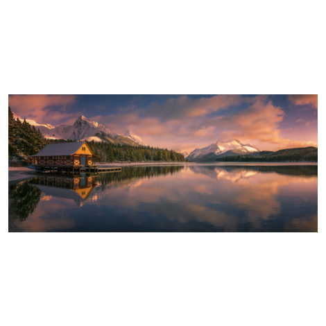 Fotografie Maligne Lake, Canada, David Martin Castan, 50 × 22.4 cm