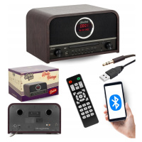 Rádio Do Obývacího Pokoje Boston síťové Am/fm Dab+ Digitální Usb-a Bluetooth CD Led