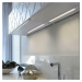 PAUL NEUHAUS LED skříňkové svítidlo stříbrné v plochém designu s funkcí stmívání 3000K
