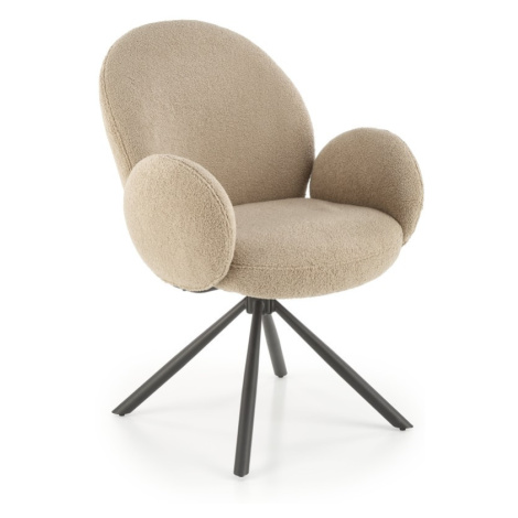 HALMAR Otočné jídelní křeslo PORO béžové