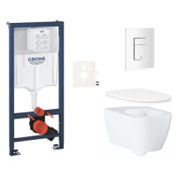 Závěsný wc set do lehkých stěn / předstěnová montáž Grohe Essence SIKOGRSESSCSH0