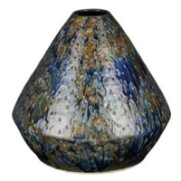 Váza kónická keramická HARRIS tm.modrá 25cm