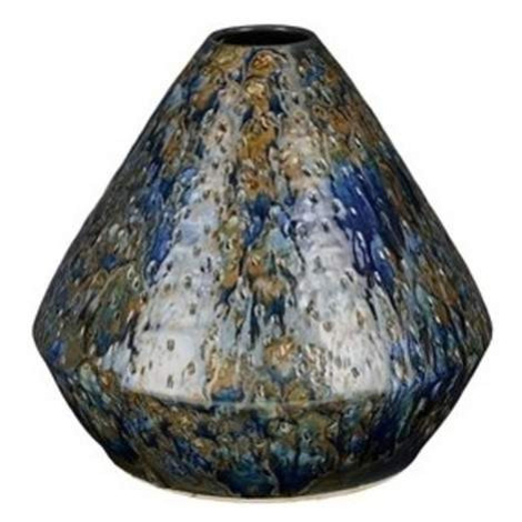 Váza kónická keramická HARRIS tm.modrá 25cm
