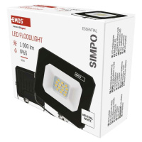 EMOS LED reflektor SIMPO 10 W, černý, neutrální bílá ZS2213