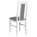 Jídelní židle NILA 2 NEW bílá/šedá