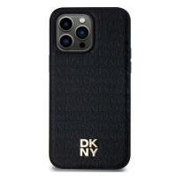 Zadní Kryt Dkny pro Samsung Galaxy S24 Leather Monogram Pattern černá