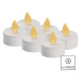 EMOS Čajové svíčky LED dekorace Robi 6 ks bílé