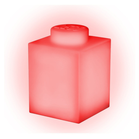 Lego® classic silikonová kostka noční světlo - červená