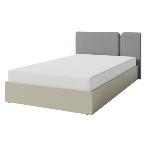 Studentská postel 120x200cm s úložným prostorem hailee - zelená/šedá