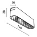 MAYTONI Kolejnicový magnetický systém Radity svítidlo Basis Grid TR084-1-6W3K-B