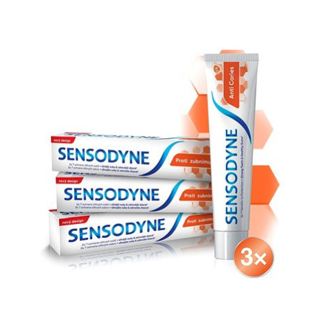 SENSODYNE Anti Caries proti zubnímu kazu 3× 75 ml