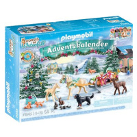 Playmobil 71345 Adventní kalendář Koně: Vánoční jízda na saních