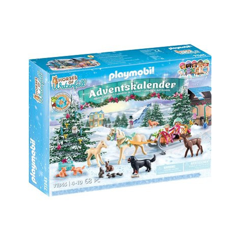 Playmobil 71345 Adventní kalendář Koně: Vánoční jízda na saních