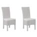 Sada dvou ratanových židlí v bílé barvě ANDES, 118293