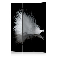 Paraván White feather Dekorhome 225x172 cm (5-dílný)