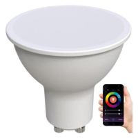 LED RGBW Stmívatelná žárovka GU10/4,5W/230V 2700-6500K Wi-Fi Tuya